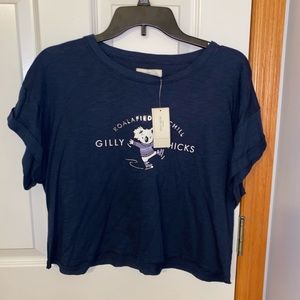 Gilly Hicks/Hollister navy crop top